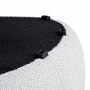 Ver imagem 5 de Puff Alba 130cm Bouclé Cinza - Sallar Home