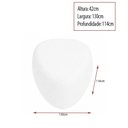 Ver imagem 2 de Puff Alba 130cm Bouclé Cinza - Sallar Home