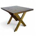 Ver imagem 6 de Conjunto Mesa Madeira Rústica para Churrasco - Mesa de 1 Metro + 4 Bancos Imbuia
