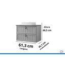 Ver imagem 3 de Conjunto Banheiro c/Espelho Sense/Gota 60cm Capuccino MGM