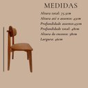 Ver mais imagens de Kit 6 Cadeira de Jantar Moderna Maya Assento Estofado & Revestida em Durango Antílope