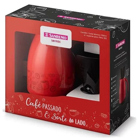 Conjunto Bule Térmico e Suporte para Filtro 102 700ml Sanremo Sr1011/62