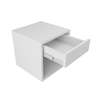 Mesa de Cabeceira com Gaveta - Design Compacto e Versátil- Quarto/sala/escritório/comércio -branco - 3