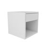 Mesa de Cabeceira com Gaveta - Design Compacto e Versátil- Quarto/sala/escritório/comércio -branco - 1