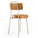 Ver mais imagens de Kit 04 Cadeiras Decorativas Estofada Sala Jantar Barcelona Arena L02 Couríssimo Whisky - Lyam