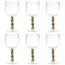 Conjunto 6 Taças Acrílico Transparente Bambu 500 ML - Rojemac - 4