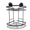 Ver imagem 1 de Suporte de Canto Duplo para Shampoo com Ventosa Redonda Black - Steel
