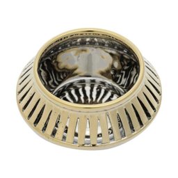 Vaso Decorativo Cerâmica Dourado/marrom 16x8cm - 5