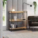 Ver imagem 1 de Cantinho do Café Adega Córdoba 95cm Estilo Industrial para Cozinha Sala e Decoração- Preto/castanho