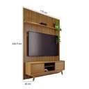 Ver imagem 3 de Estante Home Theater com Bancada Suspensa Milo Cumaru com Aparador para Sala Buffet Mônaco Cumaru Op