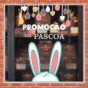 Ver imagem 1 de Adesivo para Vitrine Promoção Páscoa 10-Extra Grande 75x111cm