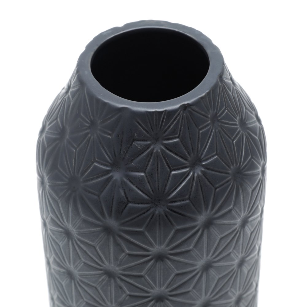 Vaso Decorativo de Cerâmica Preto 31x14cm Royal Decor - 3