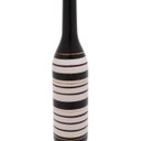 Ver imagem 3 de VASO DECORATIVO CERÂMICA PRETO/BRANCO 6x36cm