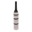 Ver imagem 1 de VASO DECORATIVO CERÂMICA PRETO/BRANCO 6x36cm