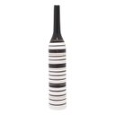 Ver imagem 2 de VASO DECORATIVO CERÂMICA PRETO/BRANCO 6x36cm