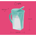 Ver imagem 3 de Jarra Outdoor 1,7 Litros Verde Aruba Tupperware