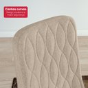 Ver imagem 7 de Conjunto Sala de Jantar Mesa Easy Pop 120x80cm Tampo Vidro/mdf com 4 Cadeiras Seat Linho Rinzai Bege