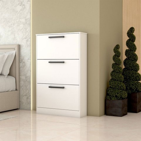 Sapateira Roma 3 Portas Branco - Panorama Móveis
