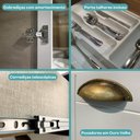 Ver imagem 5 de Cozinha Completa Milla Concept 14 Portas 3 Gavetas MDF 340cm Branco