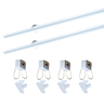 Perfil Embutir Led 20x11mm Branco 2x1m Gesso Aura Ilunato - 1
