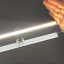 Ver imagem 2 de Perfil Embutir Led 20x11mm Branco 2x1m Gesso Aura Ilunato