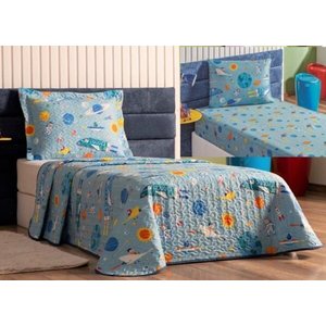 Kit Roupa Cama Cobre Leito Solteiro Menino ou Menina + Lençol Infantil 2 Pecas Micro Percal 150 Fios