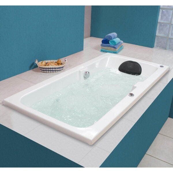 Banheira Hidromassagem Astra Box Super Luxo 135cmx80cmx44cm - 04 Jatos Branco Gel-Coat P1 Sem Aquece - 2