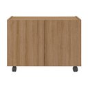 Ver imagem 5 de Gabinete Armário de Banheiro 62,5cm com Rodízios 2 Portas Multimóveis Mp5043 Rustic