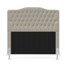 Ver imagem 3 de Cabeceira Pollux 140 / N-037 Bouclê Off White Aradecor