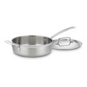 Ver imagem 1 de Cuisinart Frigideira Aço Inox 3,5 Litros com Tampa e Auxiliar