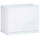 Ver imagem 1 de Baú Amanda Organizador Multiuso Multifuncional MDP 90cm Branco - AJL Móveis