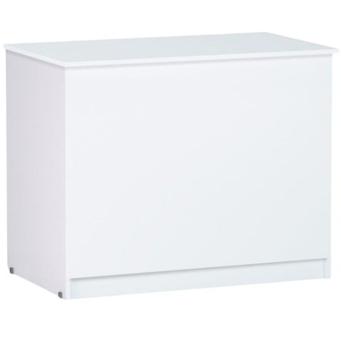 Baú Amanda Organizador Multiuso Multifuncional MDP 90cm Branco - AJL Móveis