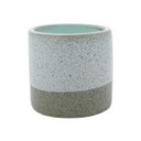 Ver imagem 2 de VASO DECORATIVO PORCELANA CINZA 11x11cm