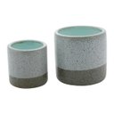 Ver imagem 6 de VASO DECORATIVO PORCELANA CINZA 11x11cm