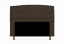 Ver imagem 4 de Jogo Cabeceira Geovana + Calçadeira Fênix Casal 140cm Suede Marrom - LM DECOR