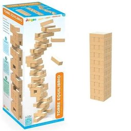 Jogo Torre Equilíbrio Brinquedo em Madeira - Junges - 1