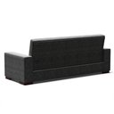 Ver imagem 5 de Sofá Cama 02 lugares Lisboa Suede Pés de Madeira - D’Rossi - Preto