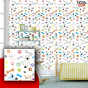 Ver imagem 2 de Papel de Parede Infantil Patinhas Pet Quarto Autocolante Lavável 3m