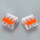 Ver imagem 4 de Kit 100 Conectores de Emenda Rápida 3 Vias Transparente 32A 400V
