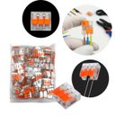 Ver imagem 5 de Kit 100 Conectores de Emenda Rápida 3 Vias Transparente 32A 400V
