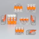 Ver imagem 2 de Kit 100 Conectores de Emenda Rápida 3 Vias Transparente 32A 400V