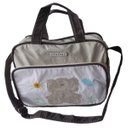 Ver imagem 1 de Conjunto de Bolsas Maternidade Palha e Branco Matelasse - 2 peças