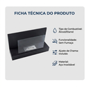 Ver imagem 4 de Lareira Decorativa Queimador Etanol Atena Ecológica Aço Inox