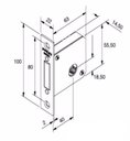 Ver imagem 3 de Fechadura 1000 Ixp Super Trava Inox Polido - Tetra Chave Pado