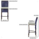 Ver imagem 2 de 2 Banqueta em Alumínio Roma Marrom Corda Náutica Tecido 3