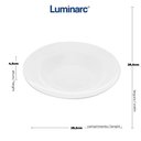 Ver imagem 2 de 6 Pratos Fundos Brancos 28cm Vidro Opalino Massa Risoto Entradas Lyor Restaurante Hotel