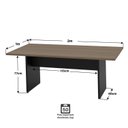 Ver imagem 3 de Conjunto 2 Peças com Mesa Reunião 6 Lugares e Armário Baixo Credenza Office