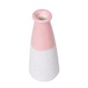 Ver imagem 2 de VASO DECORATIVO PORCELANA ROSA/CINZA 8x18cm