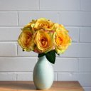 Ver mais imagens de 7 Rosas Artificiais Cor Creme Toque Real para Decoração Moderna e Chic