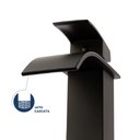 Ver imagem 3 de Torneira Misturador Monocomando para Banheiro de Mesa Bica Baixa 1/2 Bica Preto Addra